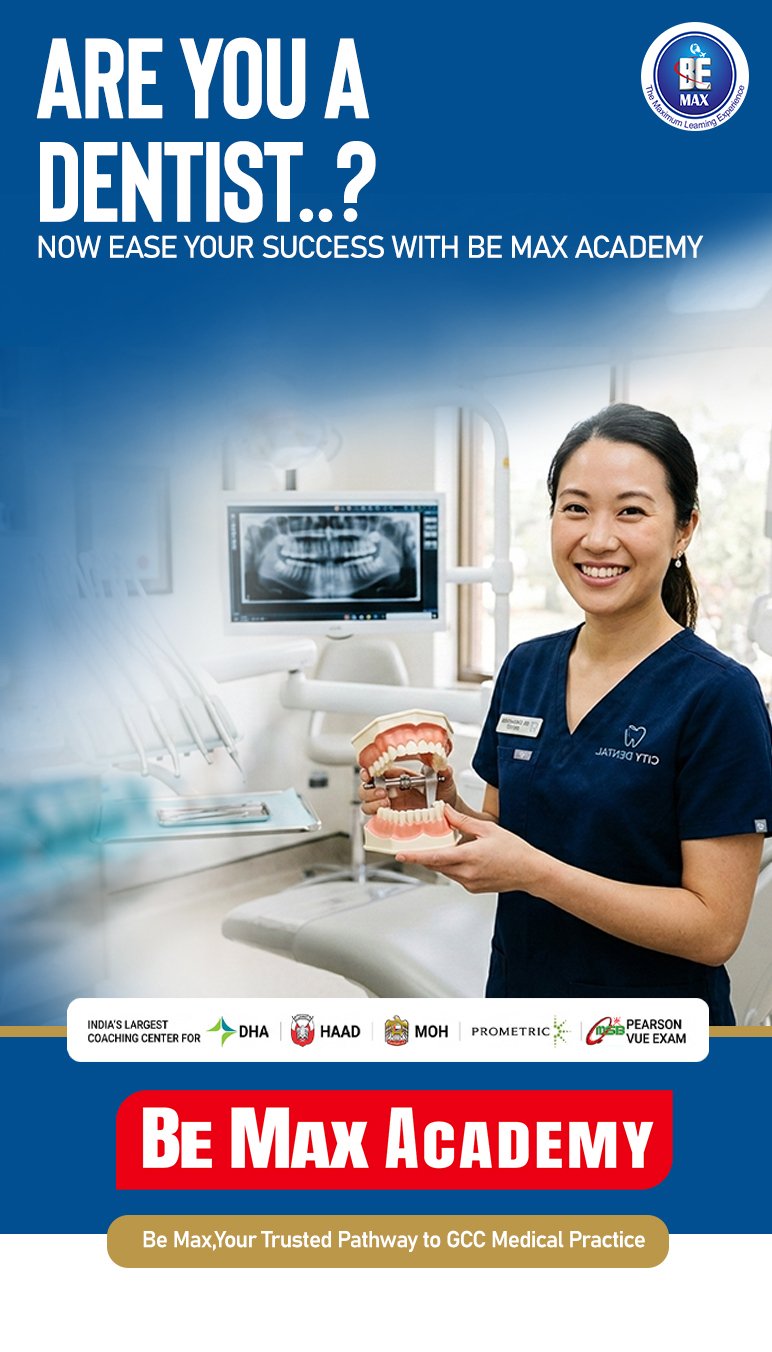 Be Max Academy — GCC dental licensing coaching for dentists