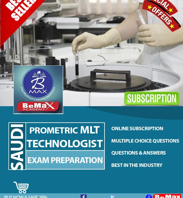 SAUDI PROMETRIC MLT TECHNOLOGIST EXAM 352141